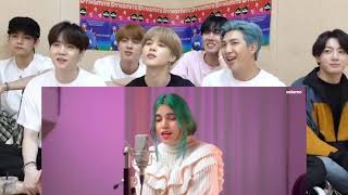BTS REACTION TO Rotiyan (acoustic version) | cover by Aish @viralvideoreaction7721