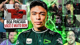 REAÇÃO DOS STREAMERS AOS 3K's INSANO do PANCADA SÓ DE HS!