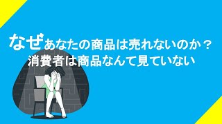 なぜあなたの商品は売れないのか？消費者は商品なんて見ていない