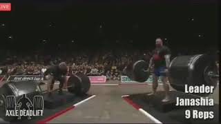 350kg Axle Deadlift 10 repetition! ESM!