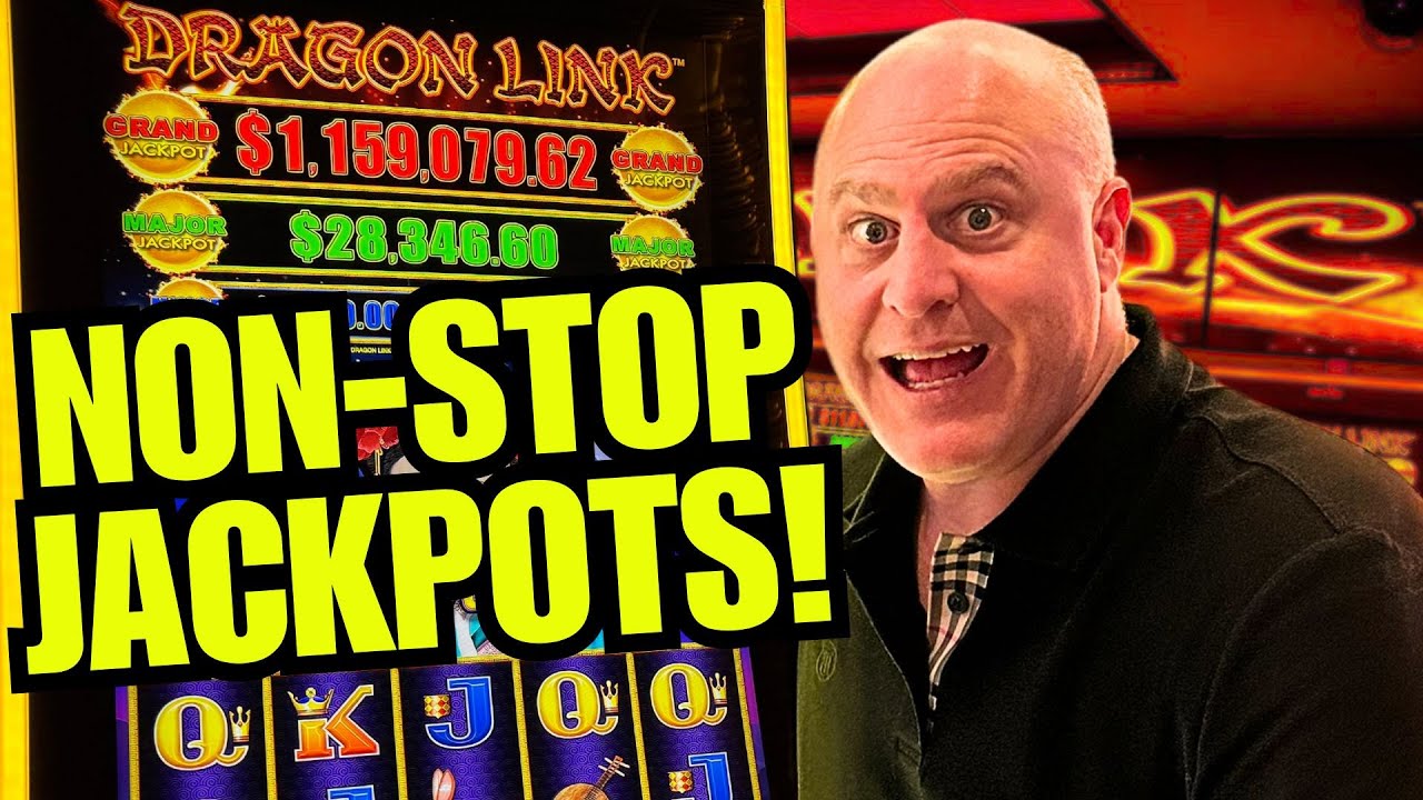 Massive Nonstop Dragon Link Jackpots In Vegas Youtube