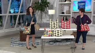 Orla Kiely Midi or Mini Coated Canvas Sling Crossbody Bag on QVC