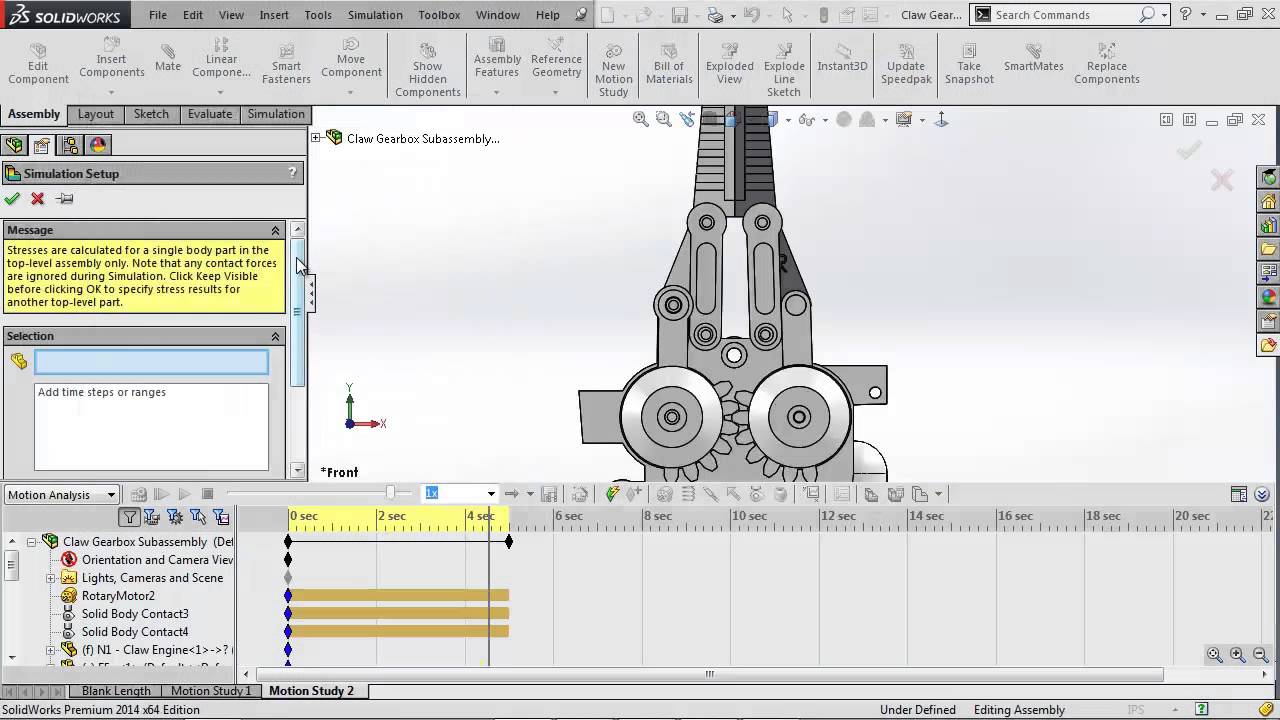 SOLIDWORKS Quick Tip - Setup And Analyze Motion Study - YouTube