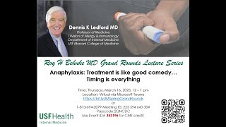 Anaphylaxis: Treatment is like good comedy...timing is everything