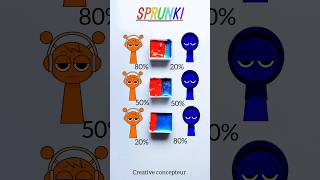 My favorite Sprunki color mixing(Orange (Oren) \u0026 Blue (Jevin)) #colormixing #satisfying