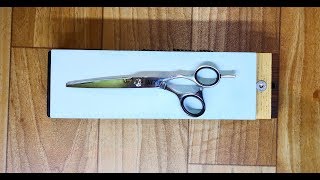 Hair cutting shears sharpening - episode 2