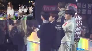 Yuju \u0026 jungkook moment in mma 2018 (yukook) part 1