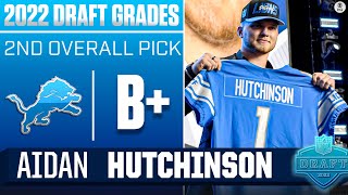 Lions take DOUBLE-DIGIT SACK edge rusher in Aidan Hutchinson with No. 2 pick | 2022 NFL Draft Grades