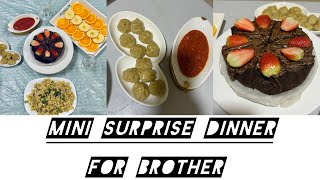 Mini Surprise Dinner For My Brother🫶🏻🥗ചെറിയൊരു സർപ്രൈസ് ഡിന്നർ വ്ലോഗ് 😍#family vlog#surprisevideos