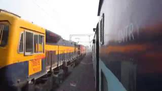 12554 VAISHALI Super Fast Express overtaking 13020 BAGH Express!