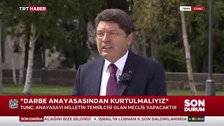 Bakan Tunç, TRT Haber'de TBMM 28. Dönem 3. Yasama Yılı'nın açılışını ve gündemi değerlendiriyor.