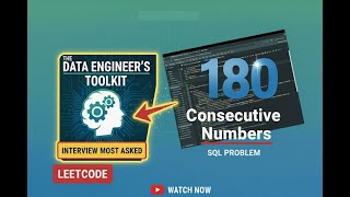 LeetCode 180 | SQL Interview Question: Consecutive Numbers (Medium)
