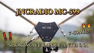 Explore the MC-599 Shortwave Dipole Antenna: Portable, 200 Watt PEP and 7-50MHz Easy Tuning!