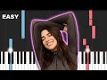 Dua Lipa & Angele - Fever (EASY Piano Tutorial)