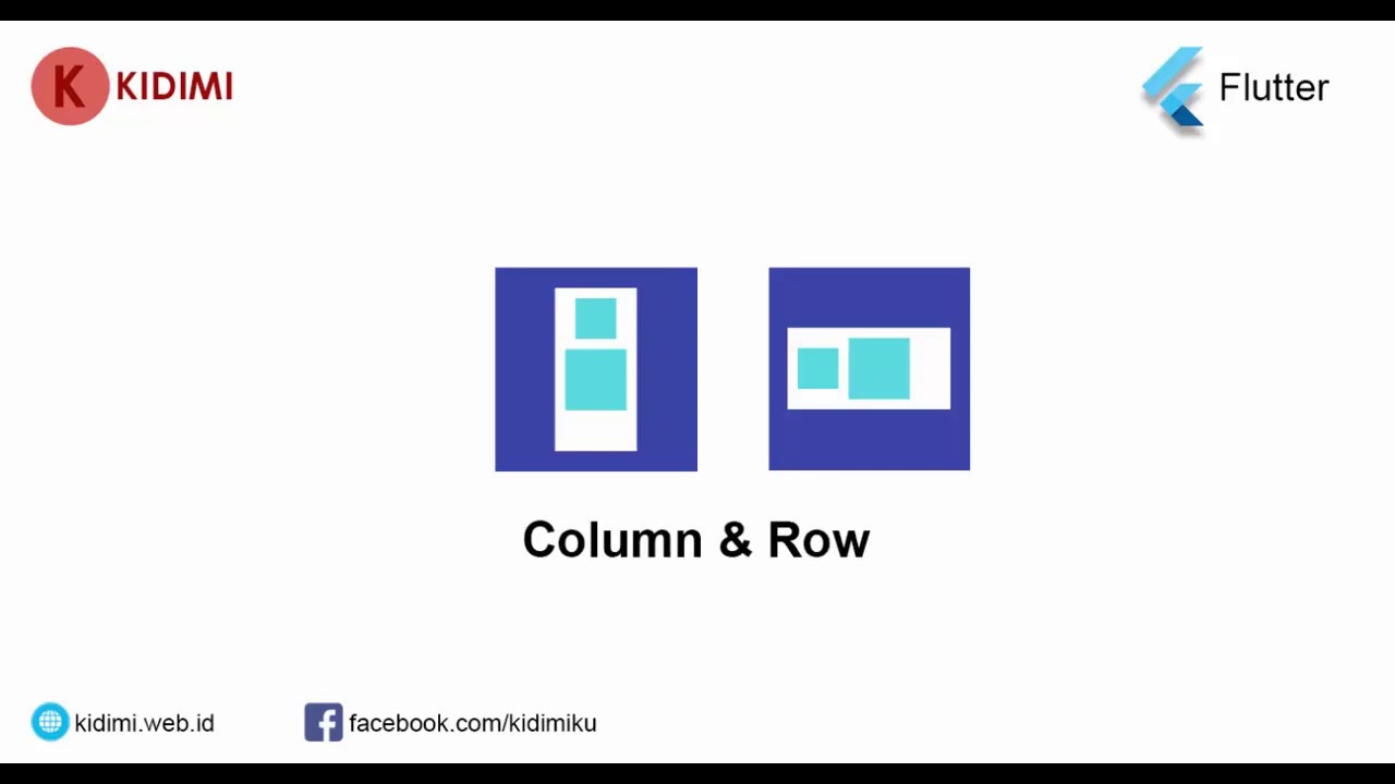 Widget Layout Column & Row Pada Flutter - YouTube