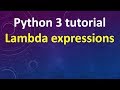 Lambda Expressions in Python 3