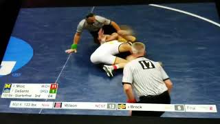 NCAA WRESTLER TRIES BREAKING OPPONENTS ARM DURING MATCH!