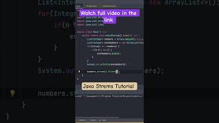 Java Streams Tutorial in tamil #tamilcoding #javaintamil