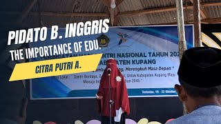 Pidato B.Inggris 