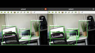 a real time simultaneous comparison between yolov5 and yolov8 (C++)