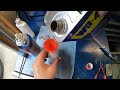 how to easily install a schrader valve on any can to make it refillable without drilling or torch.