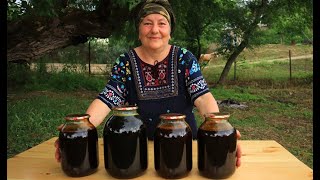 Mulberry harvest and organic mulberry molasses recipe! One day in the village