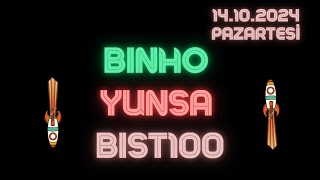 BINHO 1000 YATIRIMLAR HOLDİNG HİSSE YORUM | #BINHO #YUNSA #BİST100