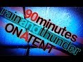 90 Minutes - Rain and Thunder Sounds on a Tent - Rainfall and Thunderstorm HD