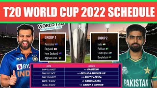 ICC T20 World Cup 2022 Schedule Announced