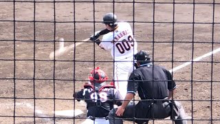 巨人 山下航汰（健大高崎）スリーベースヒット 高卒育成の3番打者 2019/5/3 イースタン ロッテ戦