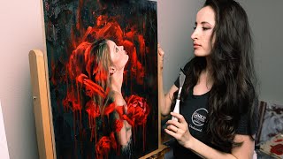 My last artwork... before giving birth | Oil Painting Time Lapse