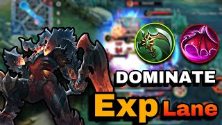 DOMINATE Exp Lane using Thamuz!! Thamuz Global Top 1 Build l Mobile Legends