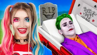 Birth to Death of Harley Quinn and Joker! Superheroes In Real Life