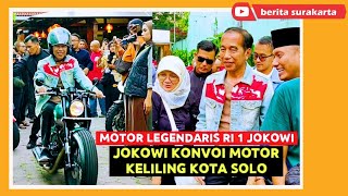 Jokowi Konvoi Motor Bikin Kaget Warga ! Keliling Solo Mampir Ngopi Dgn Komunitas Motor Legend Rider