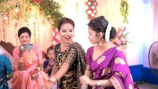 মোৰ  বিয়া video//My  wedding // Biya tent with decoration.