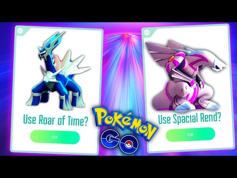 Roar of Time & Spacial Rend *LEAKS* use outside of battle effects new battle biomes in Pokemon GO
