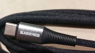 BLACKSYNCZE   2 Cavi USB Type C ambo i lati, utilizzo max 100 Watt e robusti!