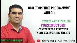 Constructors [Constructor Function with Default Arguments]