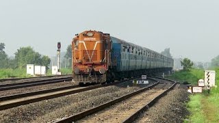 The Angry Alco : Ferocious SPJ WDM3A with Varanasi - Udhna Bholenagari Express : Indian Railways