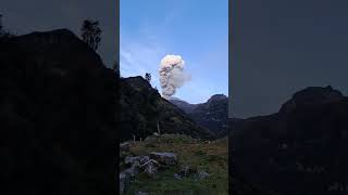 inminente erupción volcán nevado del Ruiz , MANIZALES COLOMBIA