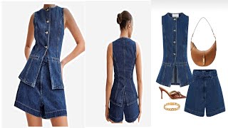 Como hacer un conjunto denim #Tendencia de moda otoño invierno 2024-2025