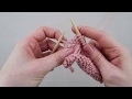 How to knit an invisible increase