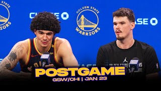 Warriors/Bulls Postgame x Analysis: Santos, Post, Coach Kerr Reactions | Jan 23, 2025