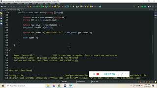 hacker rank java abstract class tutorial for beginners