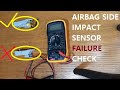 EASY airbag side IMPACT SENSOR check, save money by doing it yourself