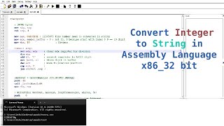 Intel x86 32 bit - Convert Integer to String in Assembly Language using NASM Assembler