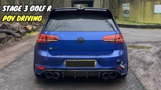 540BHP GOLF R MADNESS DRIVE ON COUNTRY ROADS! *VERY FAST*