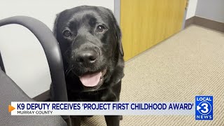 Murray Co. K9 deputy receives 'Project First Childhood Award'