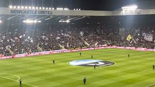 NEWCASTLE V SOUTHAMPTON | ASHBY & GORDON INTRODUCED ON THE PITCH | THE ATMOSPHERE #NUFC