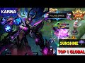 The most brutal playing technique [Top 1 global karina ]Sunshine☂ - mobile legends